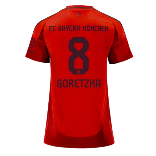 Dámy Fotbalový dres Bayern Munich Leon Goretzka #8 2024-25 Domácí Krátký Rukáv